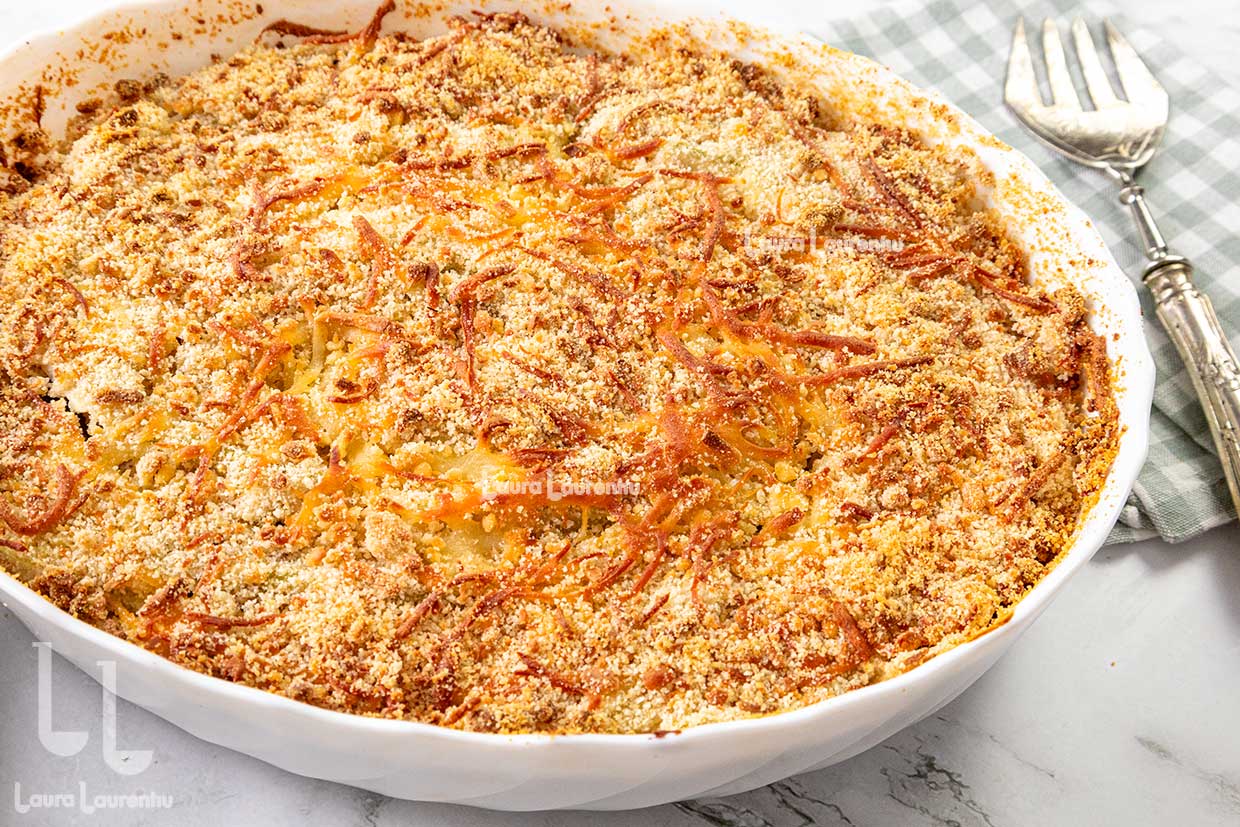 gratin de dovlecei cu crusta rumena de branza reteta laura laurentiu