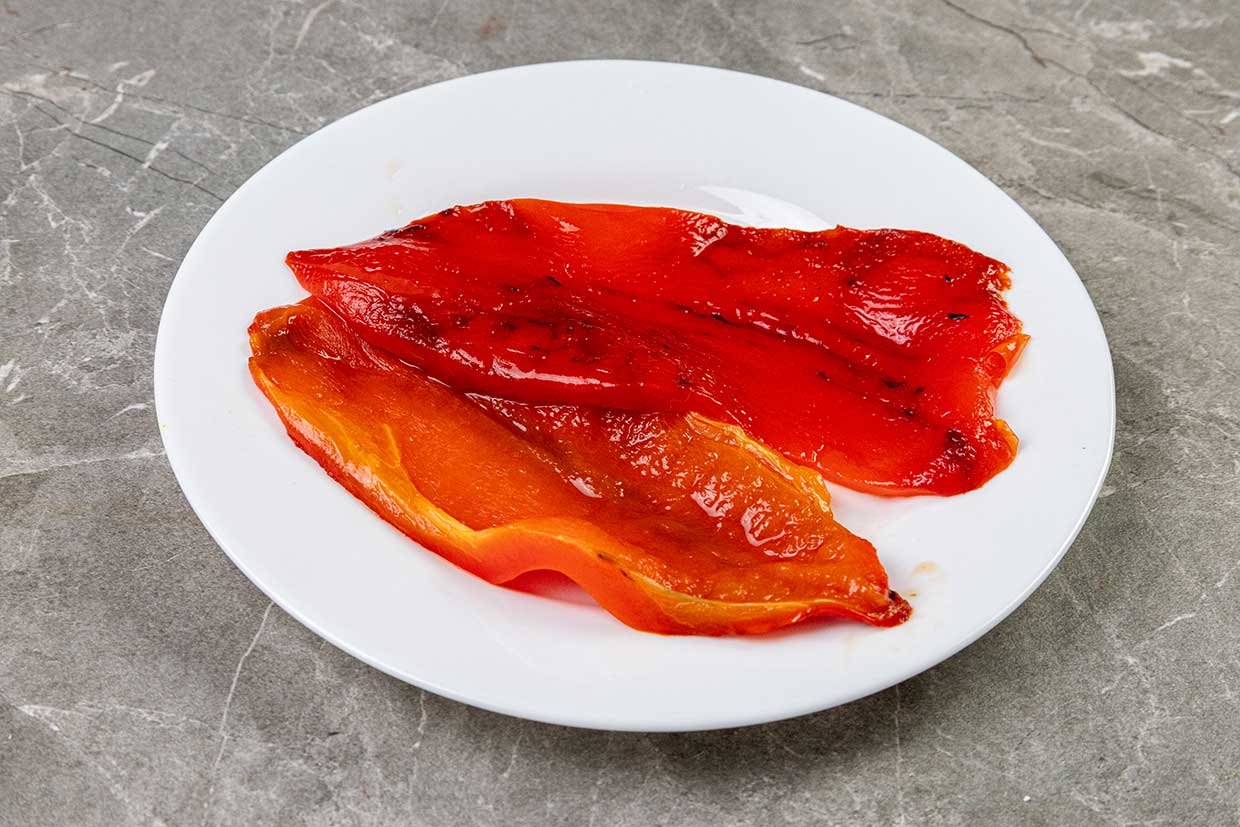 ardei copt decojit pregatit de gratar