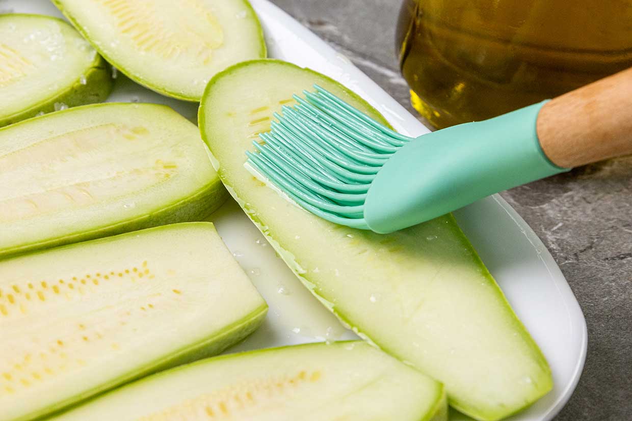 dovleceii unsi cu ulei de masline