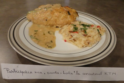 Piept de pui cu smantana si tarhon by Sanda Botis