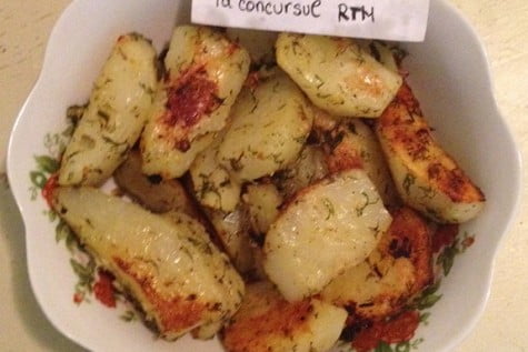 Cartofi condimentati la cuptor by Marinela Abele