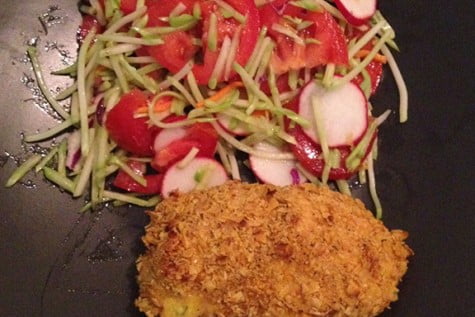 Piept de pui umplut branzeturi aromate by Marinela Abele