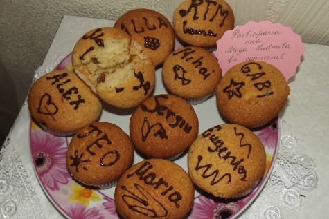 Muffins pufosi – foarte gustosi by Ludmila