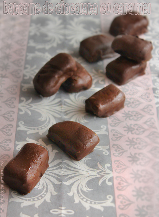 batoane de ciocolata cu caramel reteta