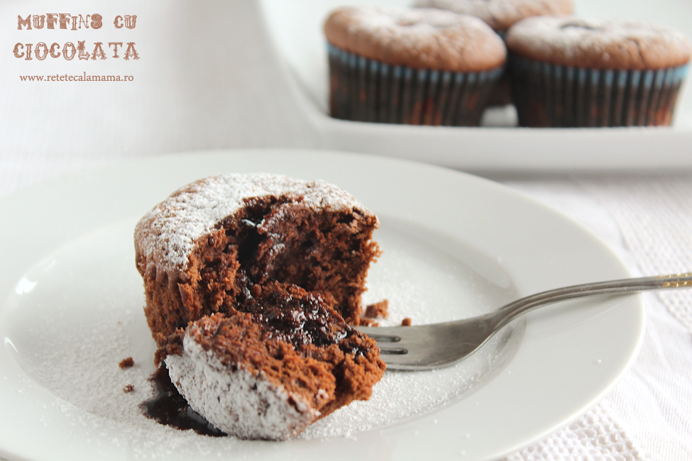 muffins ciocolata, reteta de briose sau muffins de ciocolata