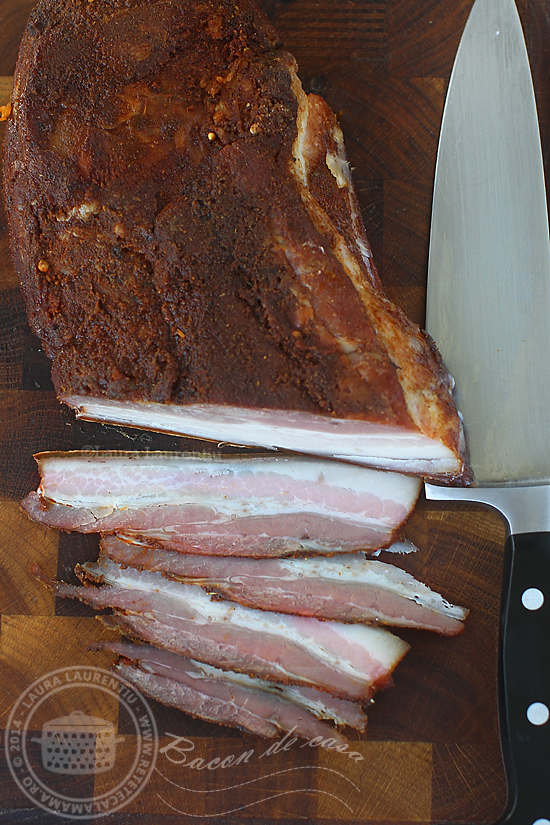 bacon homemade, reteta bacon de casa
