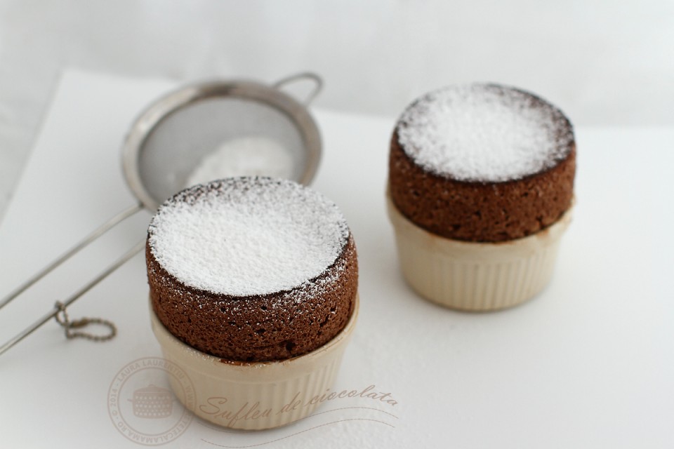chocolate souffle, sufleu de ciocolata retete pas cu pas