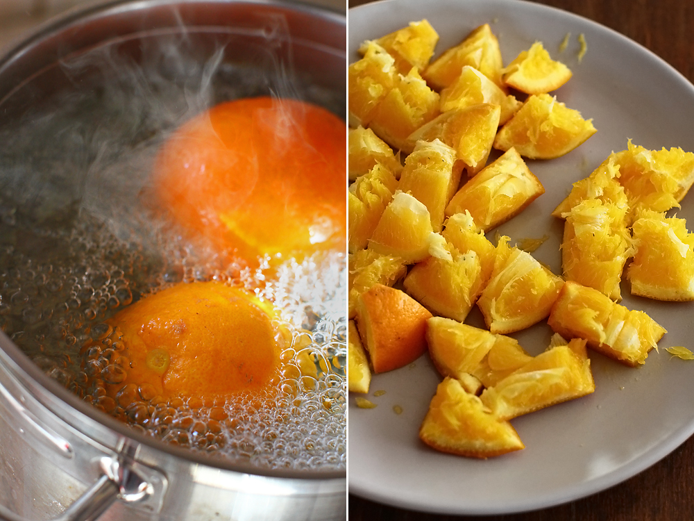 preparare prajitura cu portocale fara faina 1