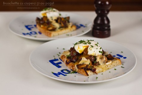 Bruschette cu ciuperci și ou poșat pentru un mic dejun de sărbătoare, rețetă video