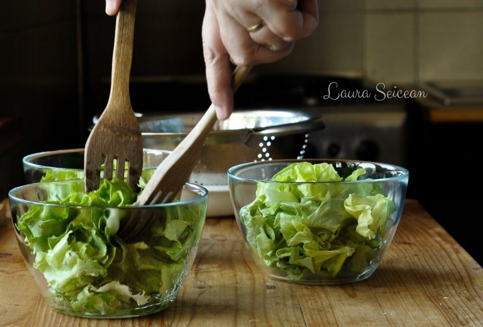 salata verde cu vinegreta simpla