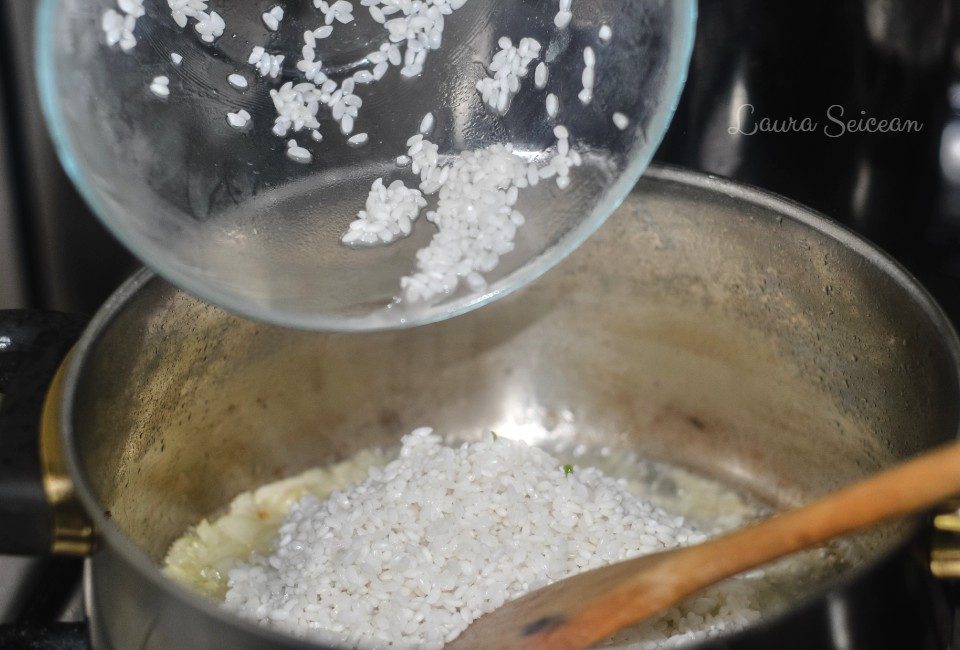Preparare Risotto cu ciuperci si piure de mazare 5