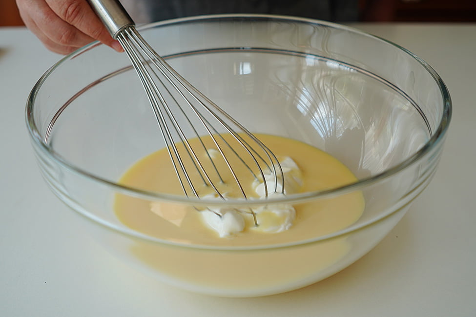 omogenizare iaurt cu lapte condensat