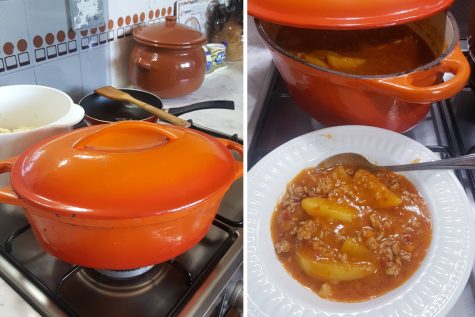 Gulaș rapid – mâncare de cartofi cu carne tocată – rețeta încercată de Lavinia Libocor