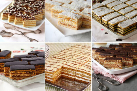 12 rețete de prăjituri cu foi, perfecte pentru platourile de Sărbători!