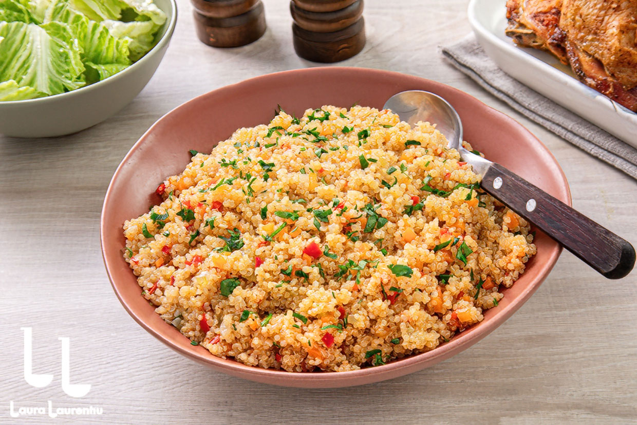 Pilaf de quinoa cu legume - rețetă simplă de garnitură sănătoasă ...