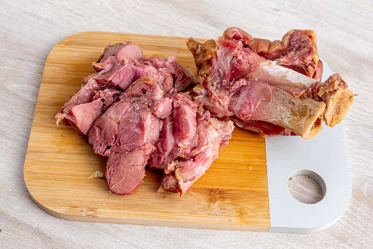 dezosarea ciolanului fiert