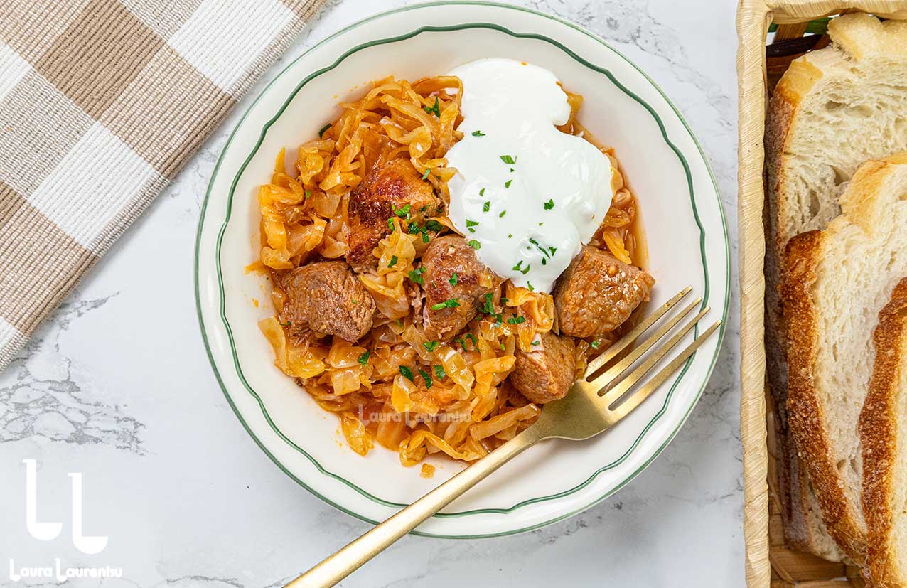 gulas secuiesc cu carne de porc reteta laura laurentiu