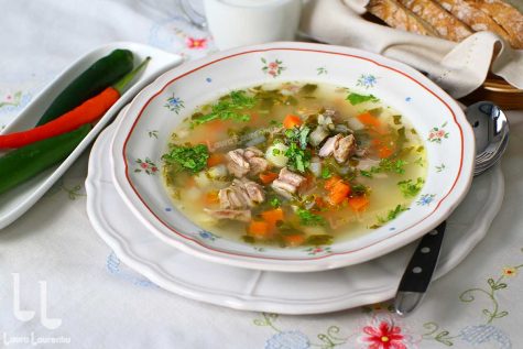 ciorba de miel cu verdeturi de primavara reteta video laura laurentiu