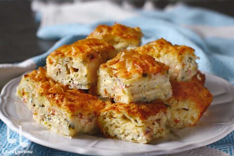 placinta cu branza si verdeturi de primavara reteta video laura laurentiu