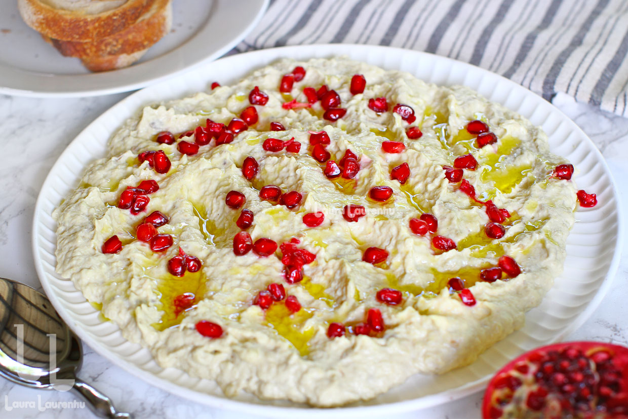 salata mutabbal reteta video si pas cu pas