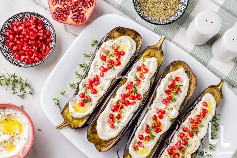 vinete coapte cu sos de iaurt si usturoi reteta video laura laurentiu